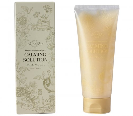 Grace Day Calming Solution Гель-скатка отшелушивающий успокаивающий для лица 180мл