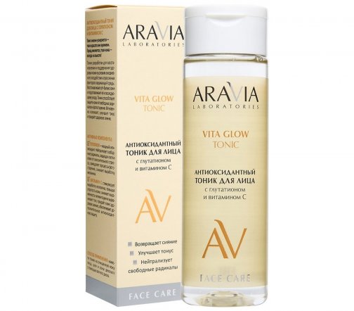 Aravia Professional Тоник антиоксидантный для лица с глутатионом и витамином С 200мл