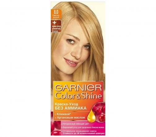 Garnier Color&Shine Краска для волос 8.0 Светло-русый