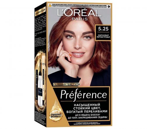 L'Oreal Paris Preference Краска для волос 5.25 Каштановый перламутровый