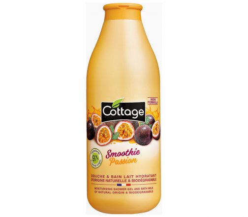 Cottage Moisturizing Гель для душа и пена для ванны 2в1 Маракуйя 750мл