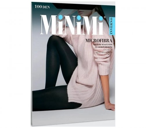 Minimi Колготки Microfibra 100 den 5-XL Nero