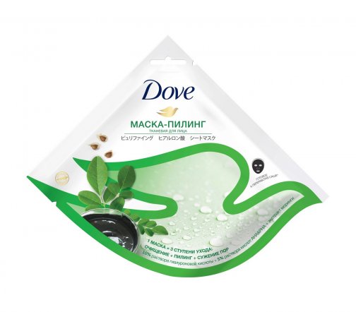 Dove Маска-пилинг тканевая для лица 22мл