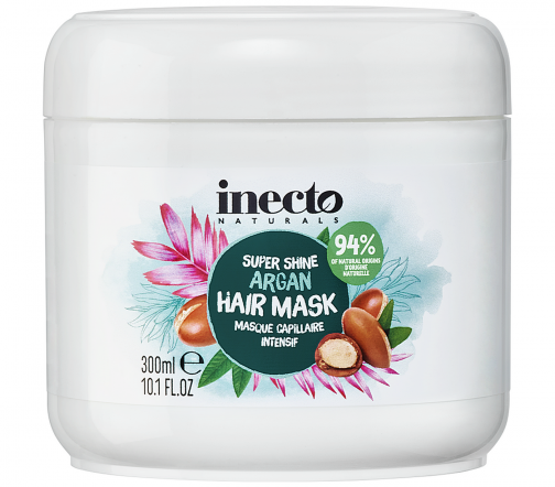 Inecto Naturals Маска для волос для придания блеска с экстрактом арганы 300мл
