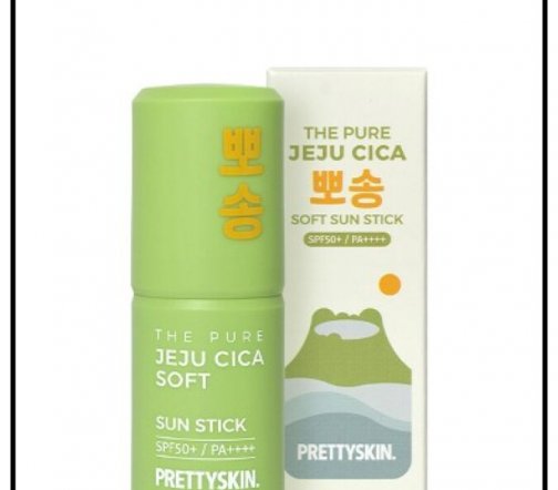 PrettySkin The Pure Jeju Cica Soft Стик для лица и тела солнцезащитный с центеллой азиатской