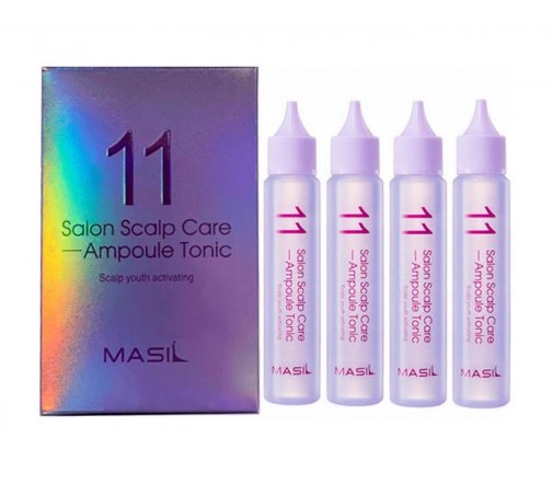 Masil 11 Salon Scalp Care Тоник ампульный освежающий для кожи головы 30мл*4шт