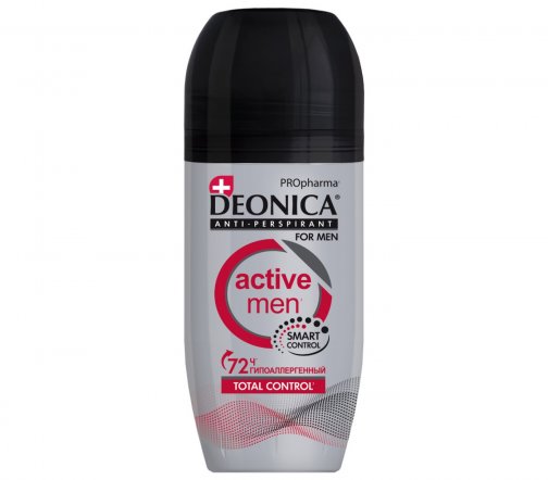 Deonica Men Дезодорант-антиперспирант ролик Active Повышенная защита 50мл