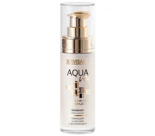 Luxvisage Праймер сияющий под макияж с витамином Е Aqua Veil Жемчужный