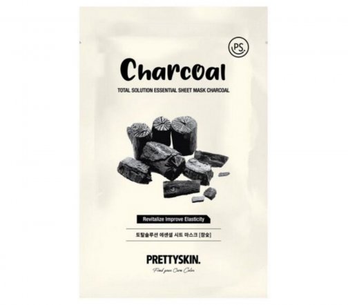 Pretty Skin Маска тканевая Charcoal 23гр