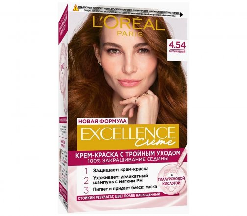 L'Oreal Paris Excellence Краска для волос 4.54 Богатый медный