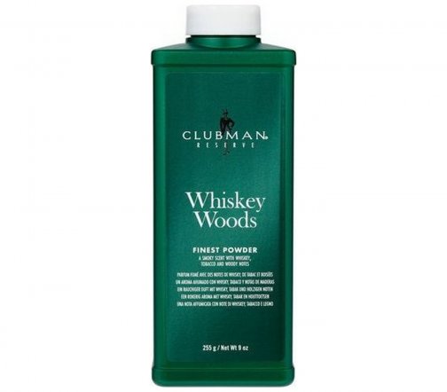 Clubman Тальк универсальный для лица Whiskey Woods Powder 255гр