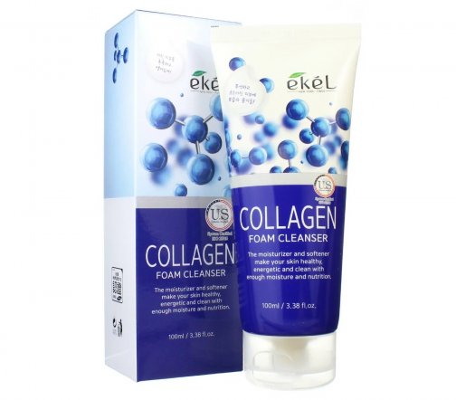 Ekel Foam Cleanser Пенка для умывания лица с коллагеном 100мл