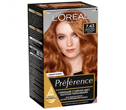 L'Oreal Paris Preference Краска для волос 7.43