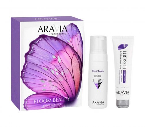 Aravia Laboratories Набор Bloom Beauty Крем-пенка для лица 160мл+Крем для лица 100мл