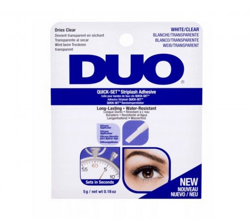 DUO Quick-Set Clear False Strip Lash Adhesive Dries Clear Клей для накладных ресниц 5г