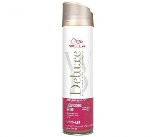 Wella Deluxe Лак Luxurious Shine суперсильная фиксация 250мл
