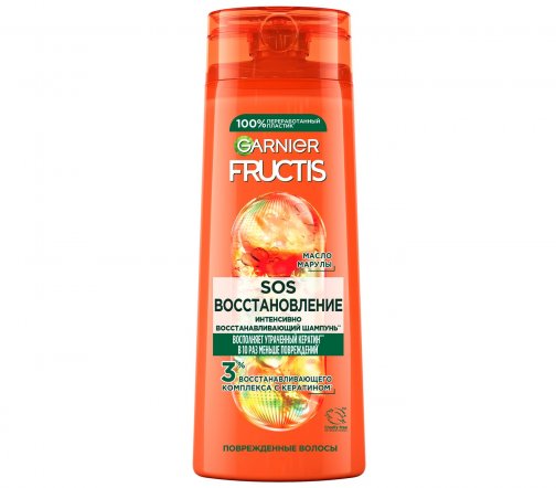 Garnier Fructis Шампунь восстанавливающий для поврежденных волос SOS Восстановление