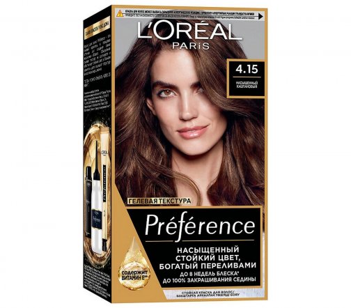 L'Oreal Paris Preference Краска для волос 4.15 Насыщенный каштановый