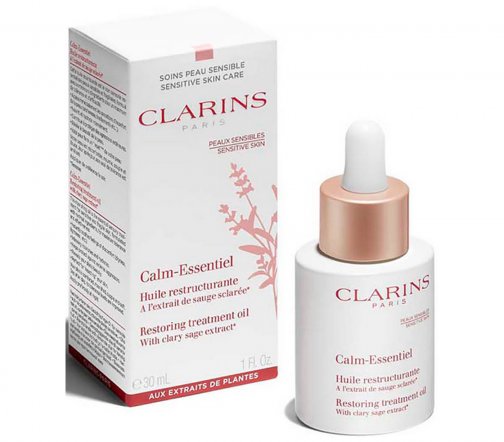 Clarins Calm Essentiel Масло восстанавливающее для чувствительной кожи лица 30мл