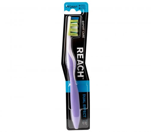 Reach Щетка зубная Dual Effect Массаж десен Средняя жесткость