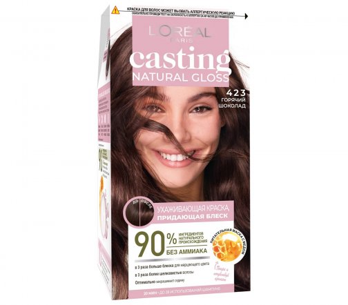 L'Oreal Paris Casting Natural Gloss Краска для волос 423 Горячий шоколад