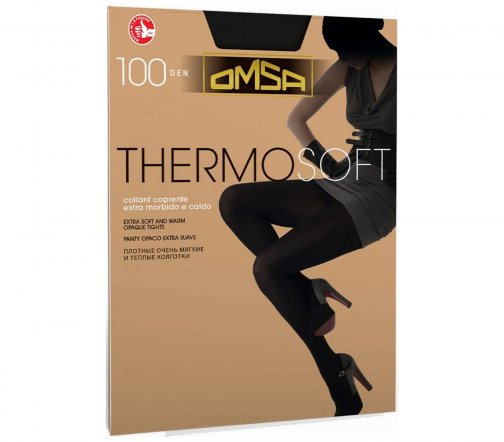 Omsa Колготки Termosoft 100 den 3-М Nero (Черный)