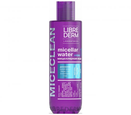Librederm Miceclean Вода мицеллярная для сухой кожи лица, губ 200мл