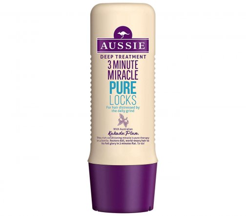 Aussie Средство интенсивного ухода для поврежденных волос 3 Minute Miracle Pure Locks 250мл