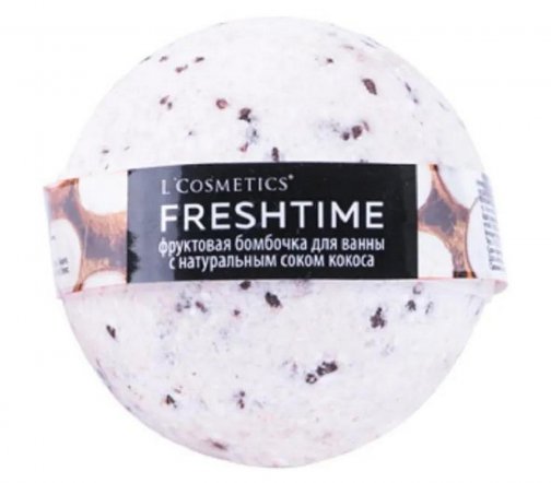 L'Cosmetics Fresh Time Бомбочка фруктовая для ванны Кокос 160гр