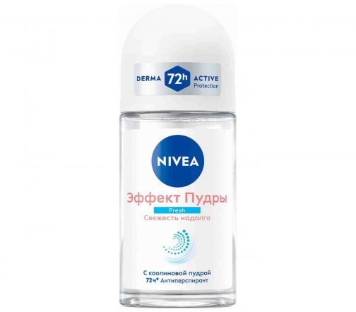 Nivea Дезодорант-антиперспирант ролик Эффект пудры Fresh 50мл