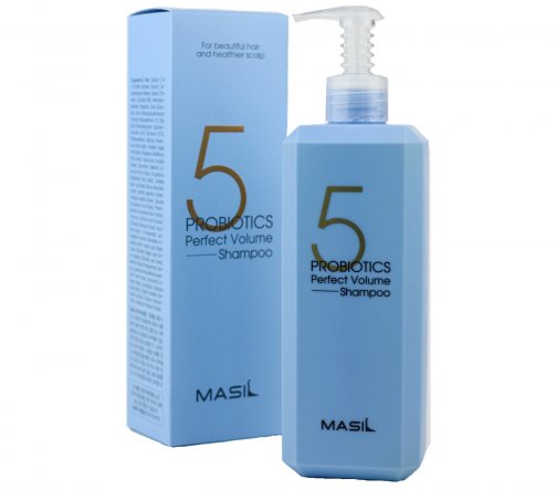 Masil 5 Probiotics Perfect Volume Шампунь мягкий с пробиотиками для объема волос 500мл