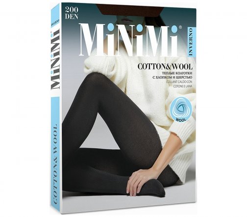 Minimi Колготки Cotton&Wool 200 den