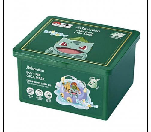 JMSolutionEasy Care Cica Pokemon Summer Маска для лица успокаивающая с центеллой
