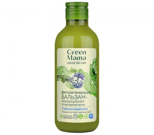 Green Mama Морской сад Бальзам-кондиционер от выпадения волос Фиторегенерация 400мл
