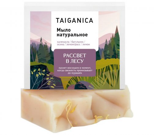 Taiganica Мыло натуральное Рассвет в лесу 90гр