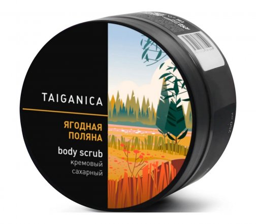 Taiganica Скраб сахарный для тела Ягодная поляна 250гр