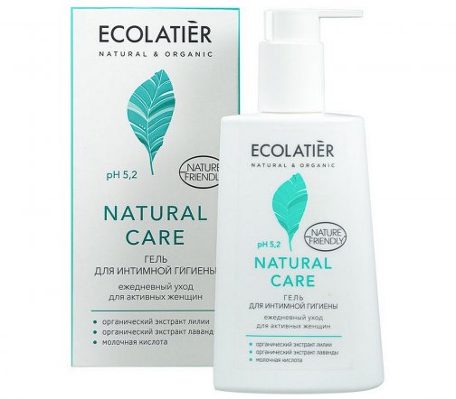 Ecolatier Гель для интимной гигиены Natural Care ежедневный уход 250мл