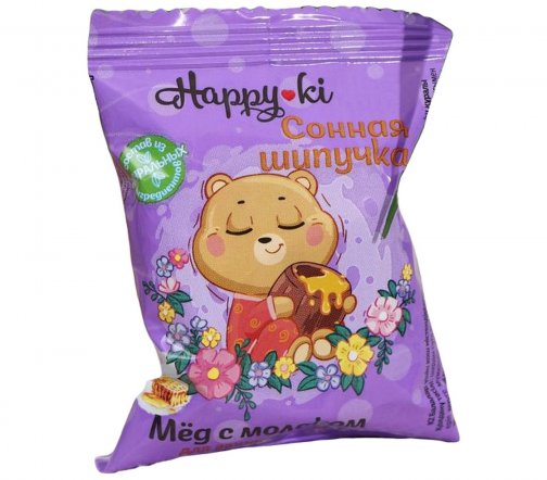 Laboratory Katrin Happy-ki Средство шипучее для ванн Сонная шипучка Мед с молоком 40гр