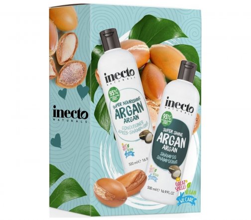 Inecto Naturals Набор Питание с аргановым маслом Шампунь 500мл+Кондиционер 500мл