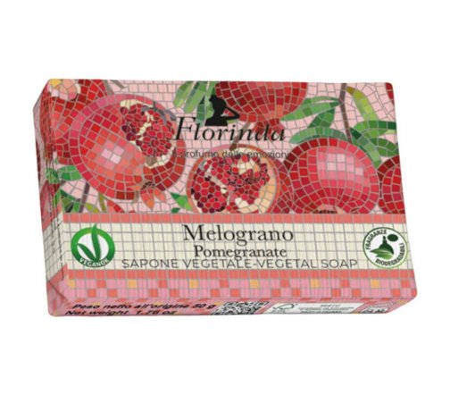 Florinda Итальянская мозаика Мыло Гранат 50гр