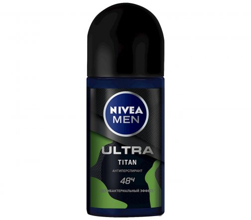 Nivea For Men Дезодорант-антиперспирант ролик Ultra Titan 50мл