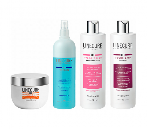 Hipertin Linecure Набор Color Mix Шампунь 300мл+Бальзам 300мл+Маска 250мл+Кондиционер 200мл
