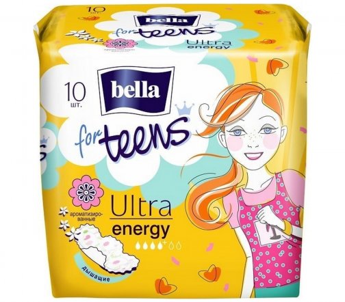Bella Прокладки гигиенические для подростков Ultra Energy 10шт