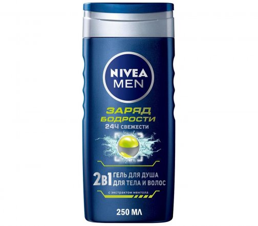 Nivea For Men Гель для душа Заряд бодрости 250мл