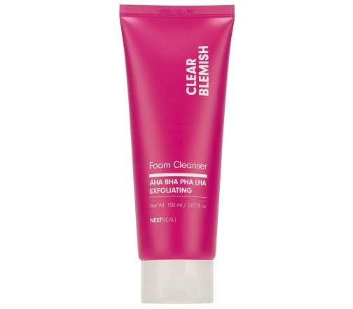 Nextbeau Clear Blemish Пенка очищающая для умывания с кислотами Пилинг-формула 150мл
