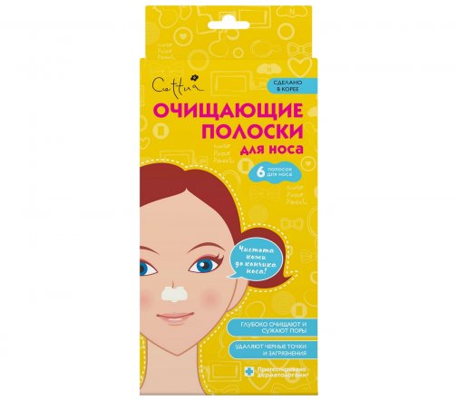 Cettua Полоски очищающие для носа 6шт