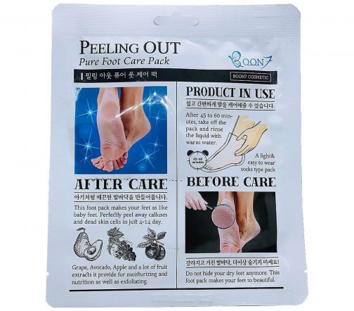 Boon7 Пилинг-носочки для ног Peeling Out Pure Foot Care 1пара