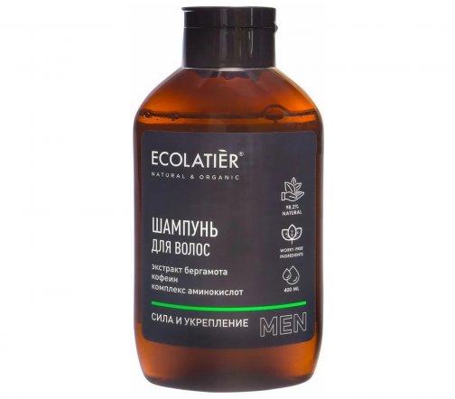 Ecolatier Men Шампунь Сила и укрепление 400мл