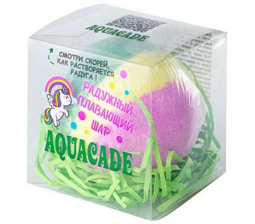 Laboratory Katrin Соль шипучая для ванны Радужный плавающий шар Aguacade 130гр