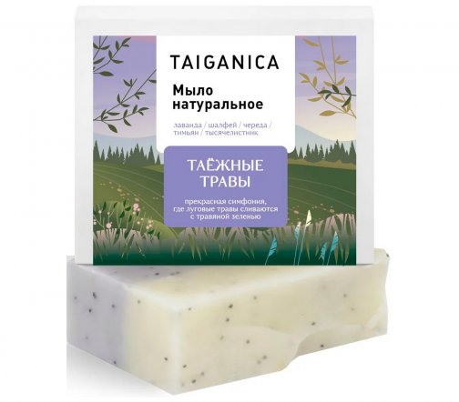 Taiganica Мыло натуральное Таежные травы 90гр
